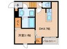 エクシア福大駅前Ａ 1DKの間取り