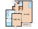 エクシア福大駅前Ａの間取図
