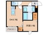 エクシア福大駅前Ａ 1DKの間取り