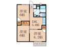 フローラル舞　Ⅱの間取図