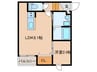 エクシア福大駅前Ｂ 1LDKの間取り
