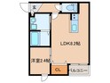 エクシア福大駅前Ｂの間取図