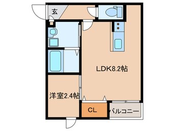 間取図 エクシア福大駅前Ｂ