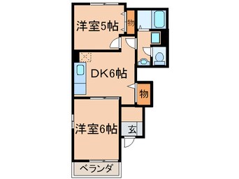 間取図 フォーリストメゾンⅡ