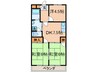 シャトレ青山Ｂ 3DKの間取り