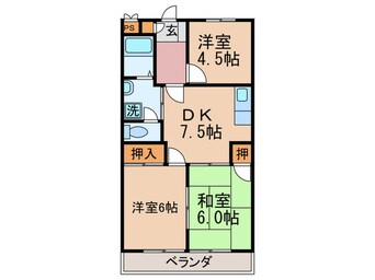 間取図 シャトレ青山Ｂ