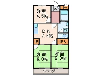 間取図 シャトレ青山Ｂ