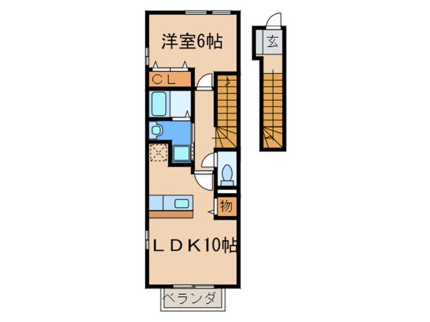 間取図 フェイバ－スタ－Ａ