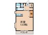 日吉コーポ 1Rの間取り