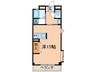 日吉コーポ 1Rの間取り