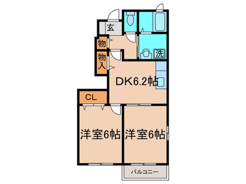 間取図 メゾングラ－スⅡ