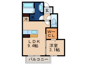 間取図 サンハイム・チサ