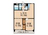 エスポアール香椎南 2LDKの間取り