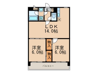 間取図 エスポアール香椎南
