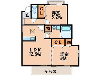 間取図 ヴェルディ川久保東