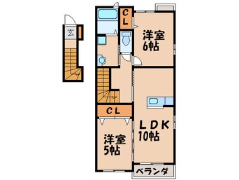 間取図 カーサディポモドーロⅠ