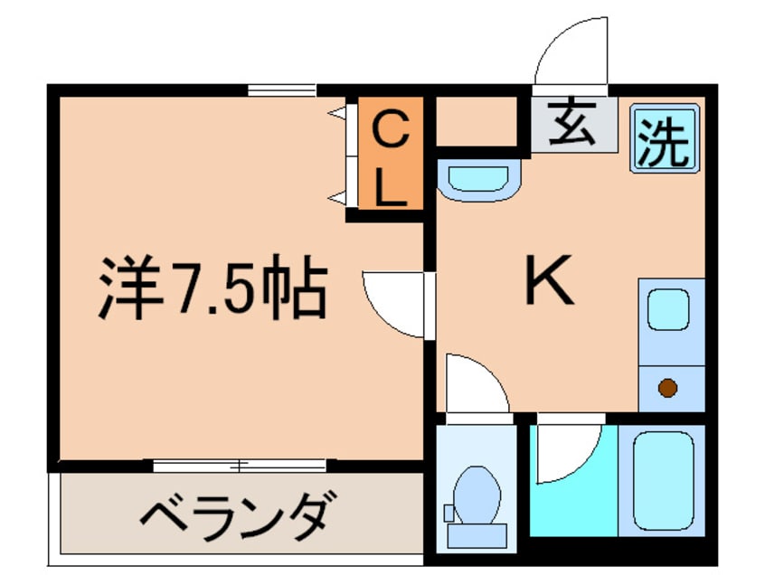 間取図 かでんハイツ