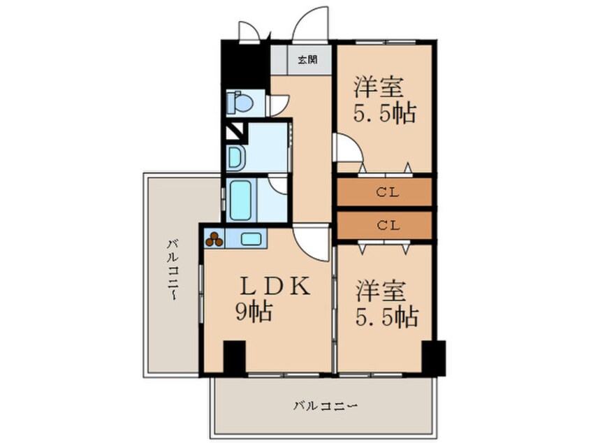 間取図 エスズ・イン南