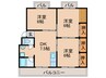 大洋ビル 3DKの間取り