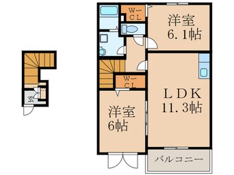 間取図 スィート・フィオーレD