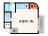 ラフォ－レ四季 1Rの間取り