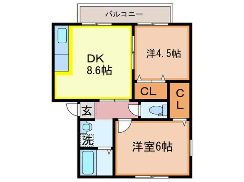 間取図 グランデール太賀