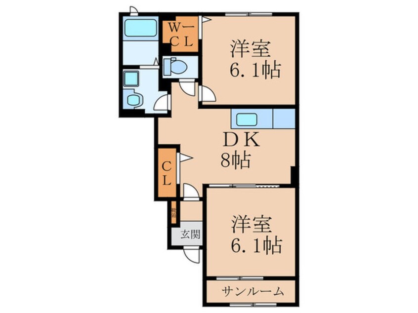 間取図 ラマージュA