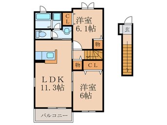 間取図 グランツシュテイル飯塚