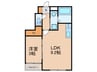 The　Trinity東櫛原 1LDKの間取り