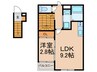 The　Trinity東櫛原 1LDKの間取り