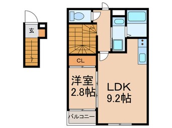 間取図 The　Trinity東櫛原