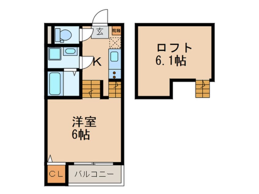 間取図 メゾン・シャドール西片江