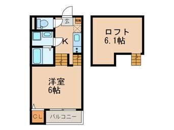 間取図 メゾン・シャドール西片江
