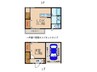 コモドハイム弐番館 1LDKの間取り