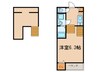 RAISE箱崎 1Rの間取り
