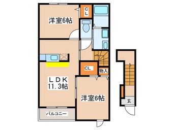 間取図 エスペランサ二日市