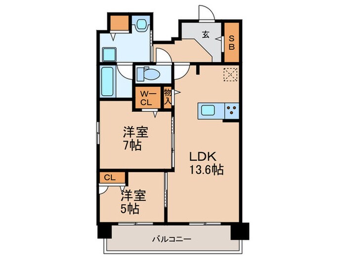 間取り図 グランデール博多