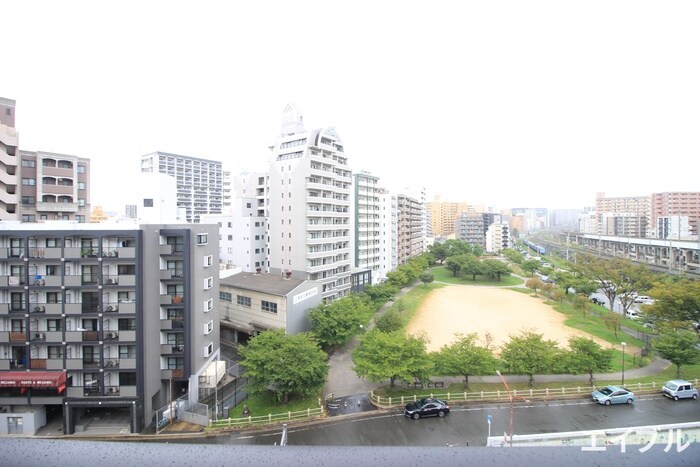 室内からの展望 グランデール博多