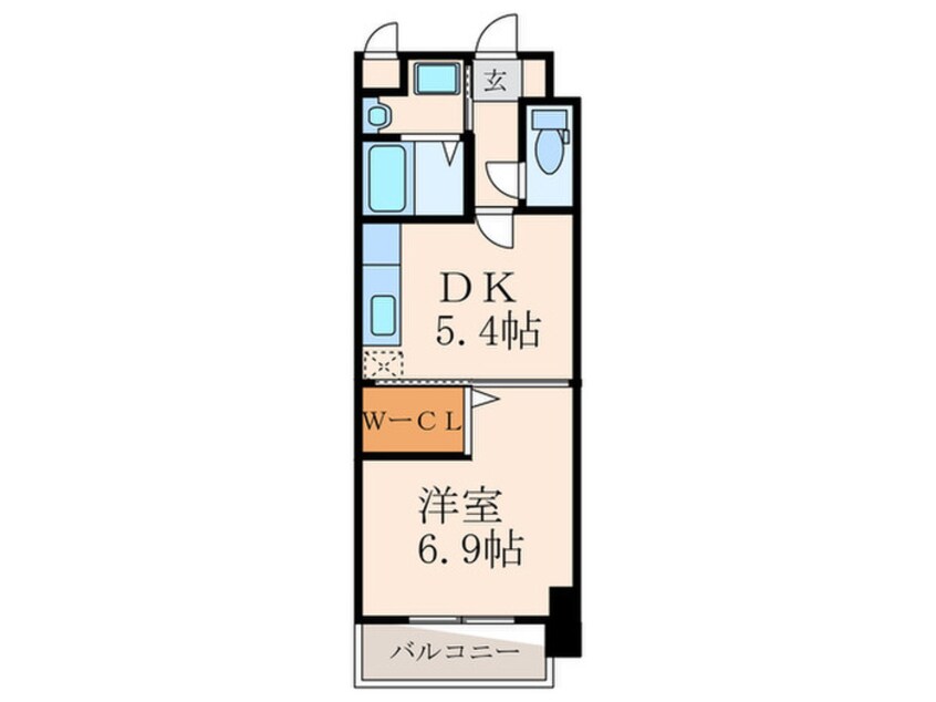 間取図 ウィングス片野Ⅱ