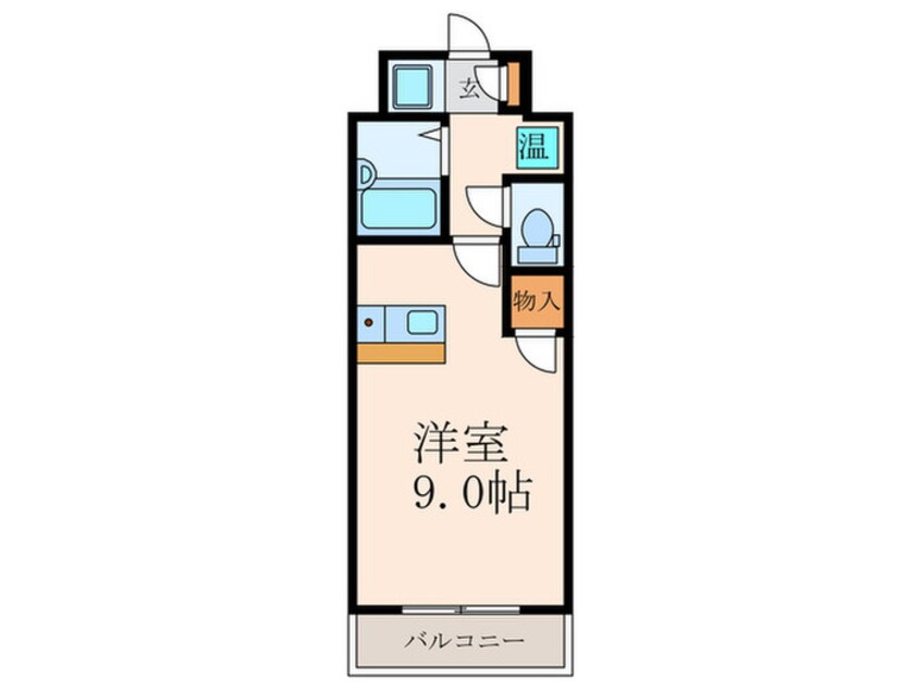 間取図 グローリー北方Ⅱ