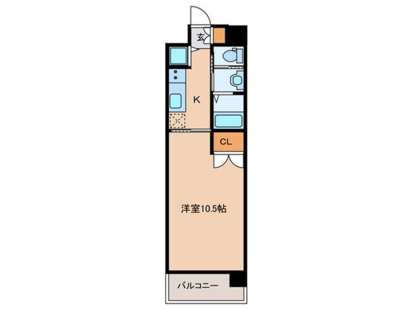 間取図 エンクレスト天神WING（2003）