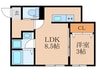 ｉＤＥＡＬ西宮市 1LDKの間取り