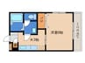 セブンハイツ２ 1Kの間取り