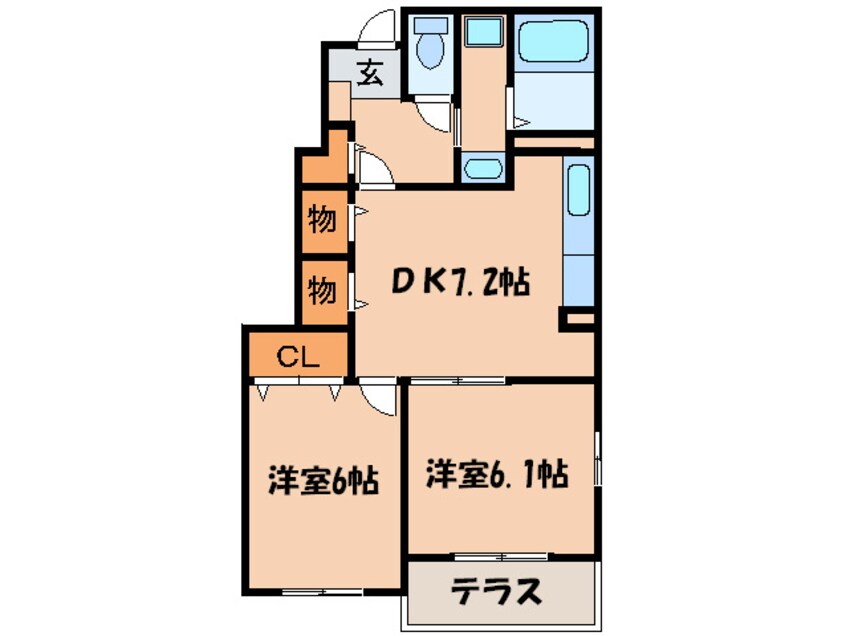 間取図 ビクトリアⅡ　Ｃ