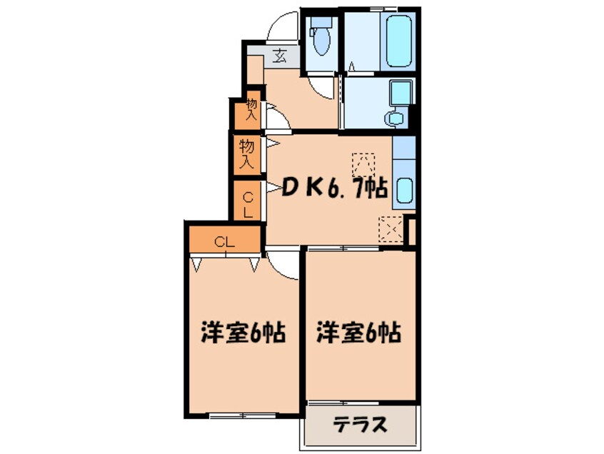 間取図 ビクトリアⅡＢ