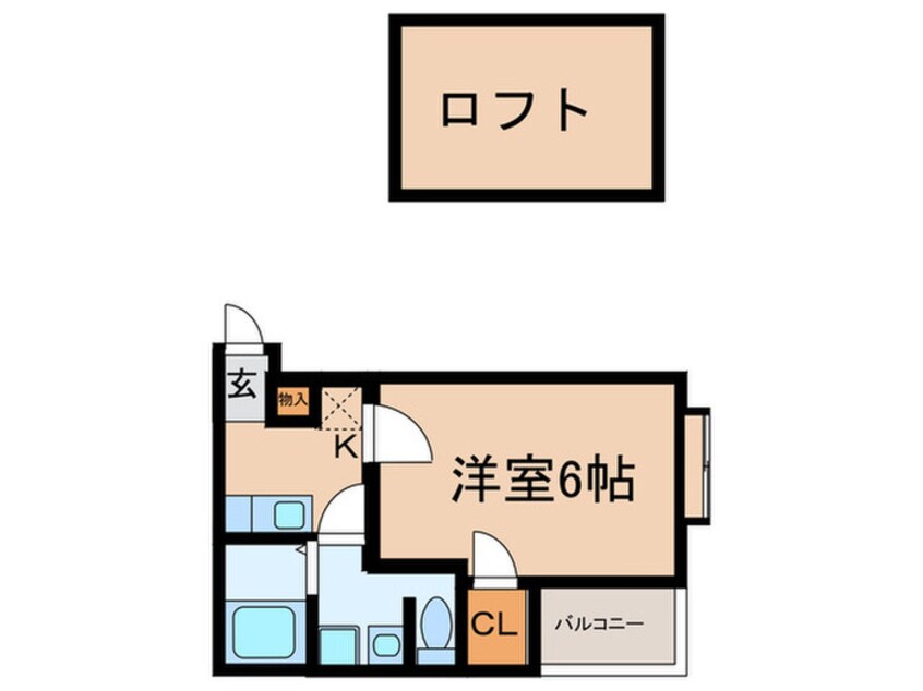 間取図 ｺﾝﾌｫｰﾄﾍﾞﾈﾌｨｽ博多駅南３