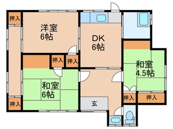 間取図 中の原戸建