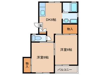 間取図 第2ローズ21　A棟