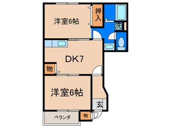 間取図 ヴァン・テ・アン中の原Ｂ