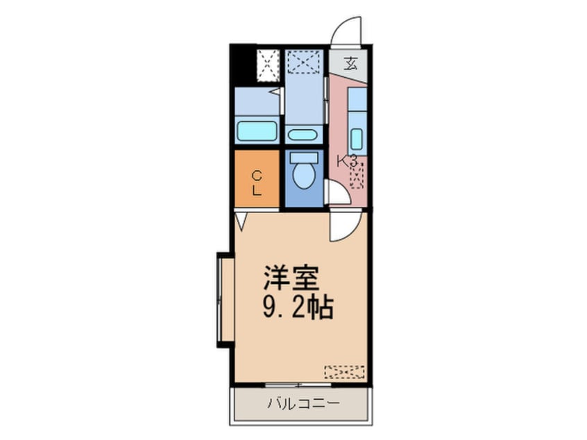 間取図 エヴァ－グリ－ンＭ